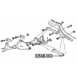 Mounting Control Trailing Arm - FEBEST CRAB063