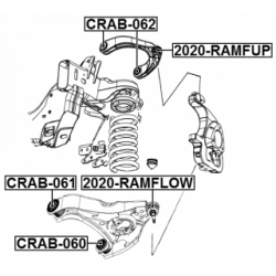 Mounting Control Trailing Arm - FEBEST CRAB062