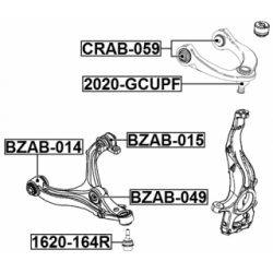 Mounting Control Trailing Arm - FEBEST CRAB059