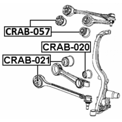 Mounting Control Trailing Arm - FEBEST CRAB057