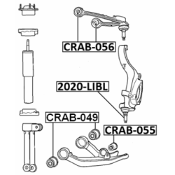 Mounting Control Trailing Arm - FEBEST CRAB056