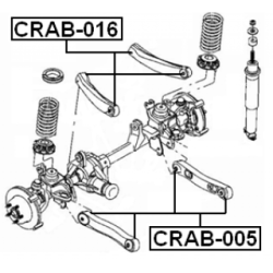 Mounting Control Trailing Arm - FEBEST CRAB016