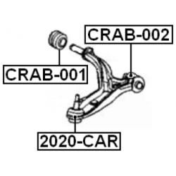 Mounting Control Trailing Arm - FEBEST CRAB002