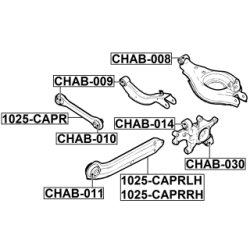Mounting Control Trailing Arm - FEBEST CHAB030