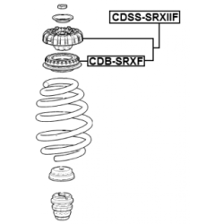 Suspension Strut Support Mount - FEBEST CDSSSRXIIF