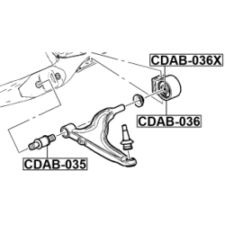 Mounting Control Trailing Arm - FEBEST CDAB036