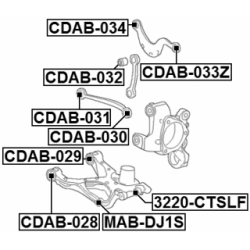 Mounting Control Trailing Arm - FEBEST CDAB032