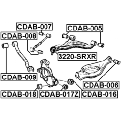 Mounting Control Trailing Arm - FEBEST CDAB008
