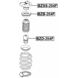 Rubber Buffer Suspension - FEBEST BZD204F