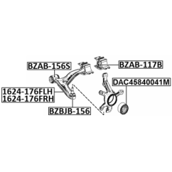 Mounting Control Trailing Arm - FEBEST BZAB117B