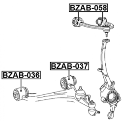 Mounting Control Trailing Arm - FEBEST BZAB058