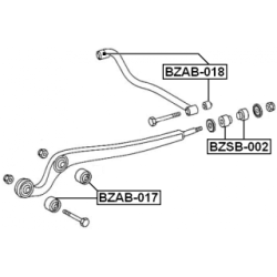 Mounting Control Trailing Arm - FEBEST BZAB017