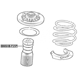 Protective Cap Bellow Shock Absorber - FEBEST BMSHBF25F