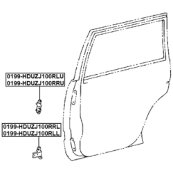 Door Hinge - FEBEST 0199HDUZJ100RRL