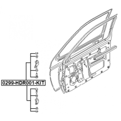 Mounting Kit Door - FEBEST 0299HDR001KIT