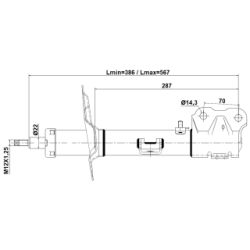 Shock Absorber - FEBEST 04110005FR