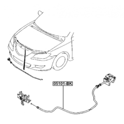 Bonnet Cable - FEBEST 05101BK