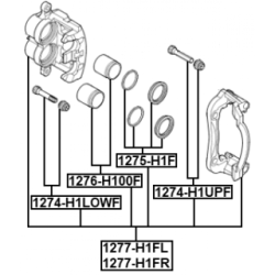 Brake Caliper - FEBEST 1277H1FR