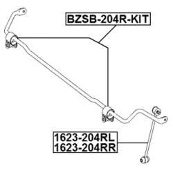 Link Coupling Rod Stabiliser Bar - FEBEST 1623204RL