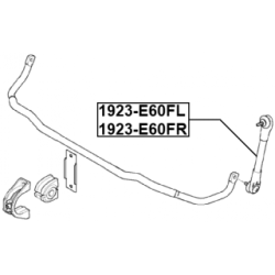 Link Coupling Rod Stabiliser Bar - FEBEST 1923E60FR