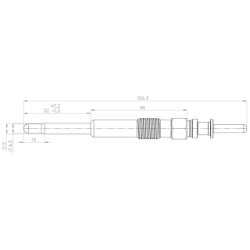 Glow Plug - FEBEST 19642003