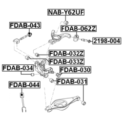 Fastening Bolt Control Arm - FEBEST 2198004