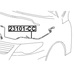 Bonnet Cable - FEBEST 23101CC