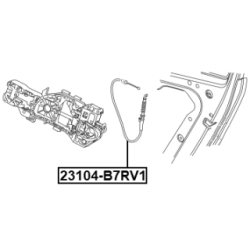 Cable Pull Door Release - FEBEST 23104B7RV1
