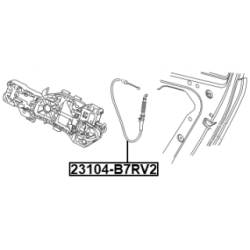 Cable Pull Door Release - FEBEST 23104B7RV2