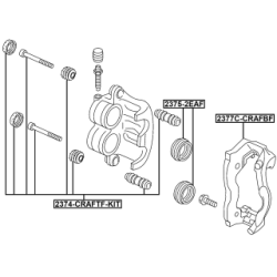 Brake Caliper Bracket Set - FEBEST 2377CCRAFBF