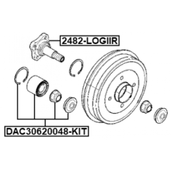 Axle Beam - FEBEST 2482LOGIIR