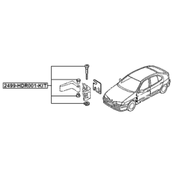 Mounting Kit Door - FEBEST 2499HDR001KIT