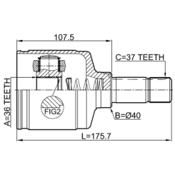 Joint Kit Drive Shaft - FEBEST 2511EXPLH