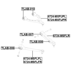 Control Trailing Arm Wheel Suspension - FEBEST 6724MXFUPL