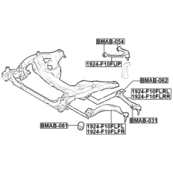 Mounting Control Trailing Arm - FEBEST BMAB062