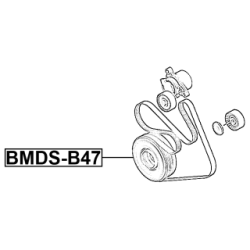 Belt Pulley Crankshaft - FEBEST BMDSB47
