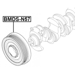 Belt Pulley Crankshaft - FEBEST BMDSN57