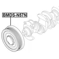 Belt Pulley Crankshaft - FEBEST BMDSN57N