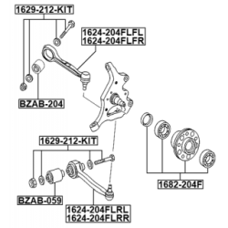 Mounting Control Trailing Arm - FEBEST BZAB059