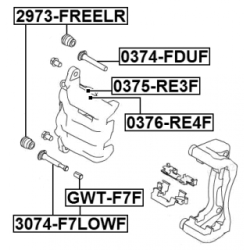 Accessory Kit Brake Caliper - FEBEST GWTF7F
