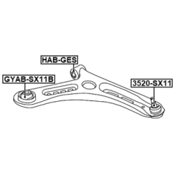Mounting Control Trailing Arm - FEBEST GYABSX11B