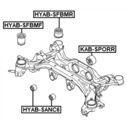 Mounting Control Trailing Arm - FEBEST HYABSFBMR
