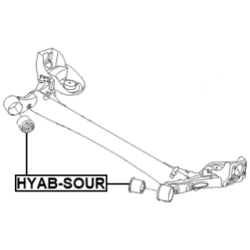 Bushing Axle Beam - FEBEST HYABSOUR