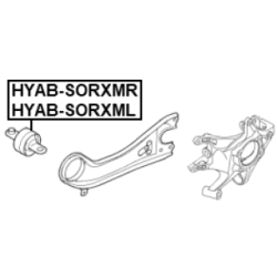 Mounting Control Trailing Arm - FEBEST KABSORXMR