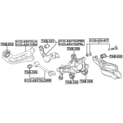 Mounting Control Trailing Arm - FEBEST TAB600