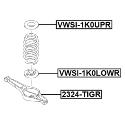 Spring Seat - FEBEST VWSI1K0LOWR