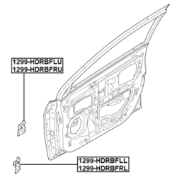 Door Hinges FEBEST 1299-HDRBFRU for HYUNDAI, KIA