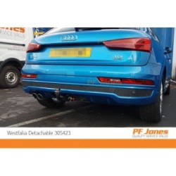 Westfalia Detachable Towbar for Audi Q3, VW Tiguan