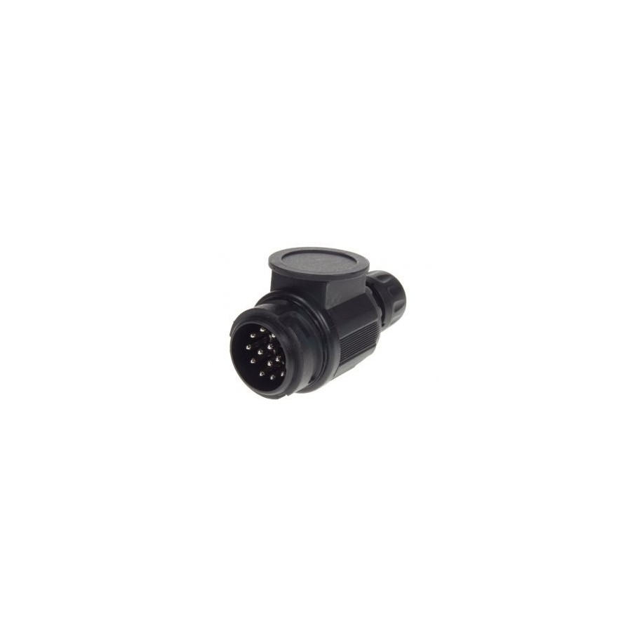 12V 13 PIN EURO PLUG (15mm grommet) BK