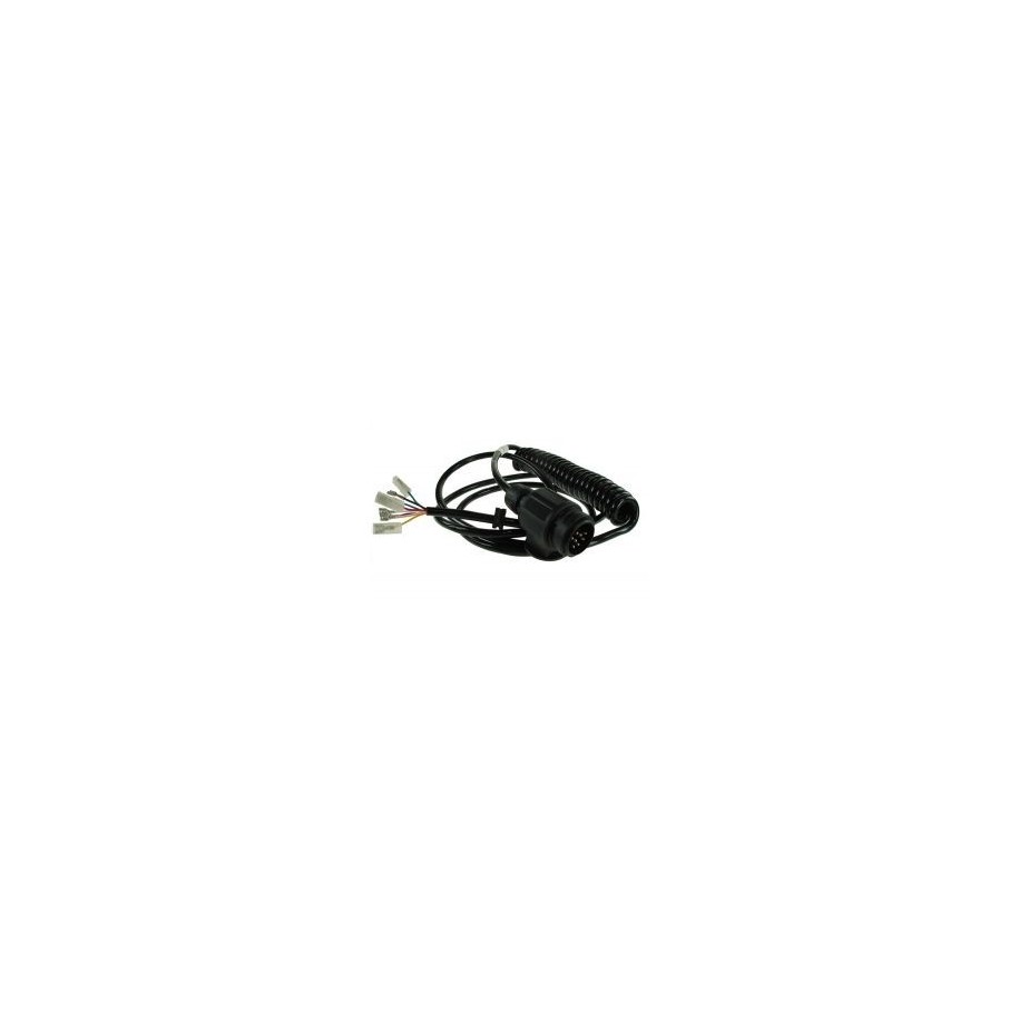EXTENSION LEAD CURLY 13PIN / 4M / 2M TAIL WITH SPADE CONNECTION
